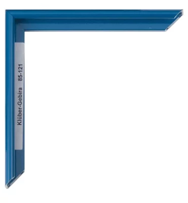 Alu-Bilderrahmen Miguel Maßanfertigung Blau | Normalglas (2 mm)