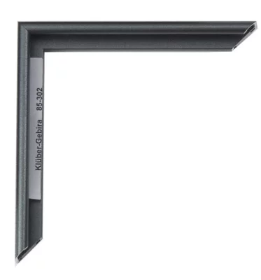 Alu-Bilderrahmen Miguel Maßanfertigung Florentiner Silber (geätzt) | Normalglas (2 mm)