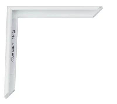Alu-Bilderrahmen Miguel Maßanfertigung Gletscherweiß | Normalglas (2 mm)
