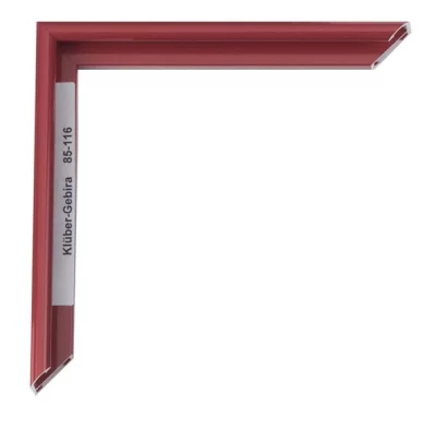 Alu-Bilderrahmen Miguel Maßanfertigung Karminrot | Normalglas (2 mm)