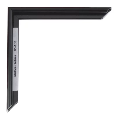 Alu-Bilderrahmen Miguel Maßanfertigung Rabenschwarz | Normalglas (2 mm)