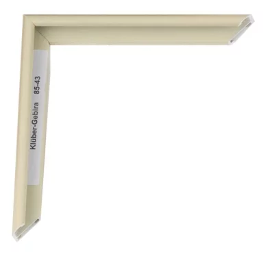 Alu-Bilderrahmen Miguel Maßanfertigung Sandgelb | Normalglas (2 mm)
