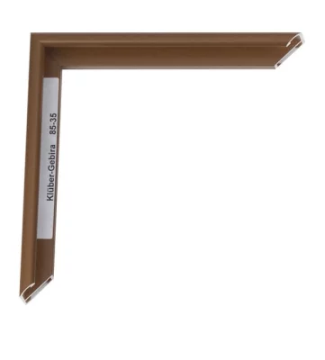 Alu-Bilderrahmen Miguel Maßanfertigung Schokoladenbraun | Normalglas (2 mm)
