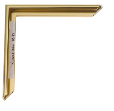 Alu-Bilderrahmen Miguel 30x45 cm | Gold-glänzend, Rücken gebürstet | Normalglas (2 mm)