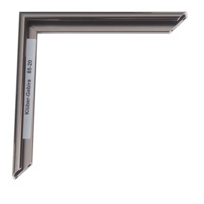 Alu-Bilderrahmen Miguel 30x45 cm | Kontrastgrau glänzend, Rücken gebürstet | Normalglas (2 mm)