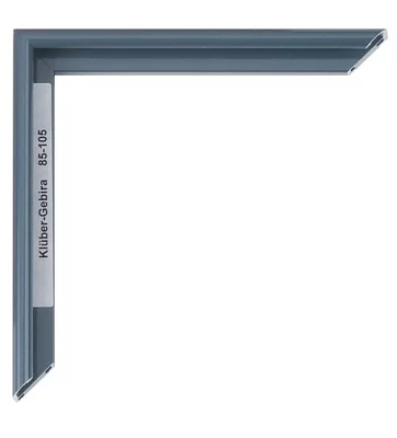 Alu-Bilderrahmen Miguel 30x45 cm | Schieferblau | Normalglas (2 mm)
