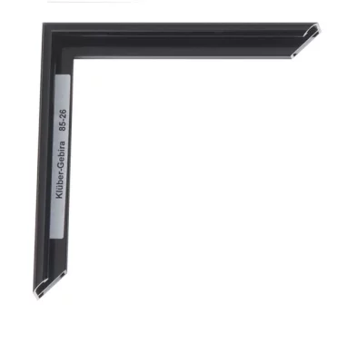 Alu-Bilderrahmen Miguel 30x45 cm | Schwarz glänzend, Rücken gebürstet | Normalglas (2 mm)