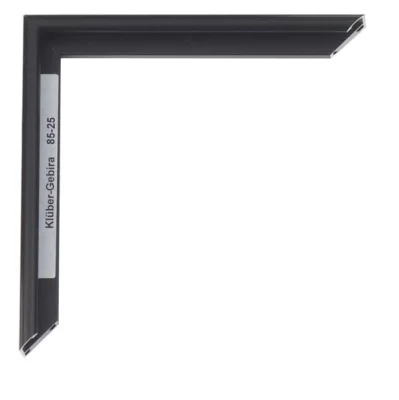 Alu-Bilderrahmen Miguel 30x45 cm | Schwarz matt, Rücken gebürstet | Normalglas (2 mm)