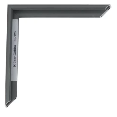 Alu-Bilderrahmen Miguel 30x45 cm | Uniformgrau | Normalglas (2 mm)