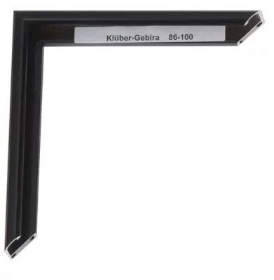 Alu-Bilderrahmen Enzo Maßanfertigung Rabenschwarz | Kunstglas (2 mm)