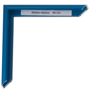 Alu-Bilderrahmen Enzo 84,1x118,9 cm (A0) | Blau | Kunstglas (2 mm)