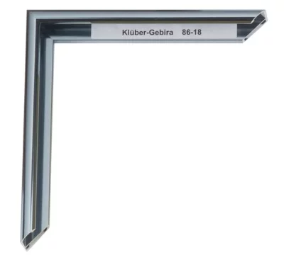 Alu-Bilderrahmen Enzo 84,1x118,9 cm (A0) | Blauzinn glänzend, Rücken gebürstet | Kunstglas (2 mm)