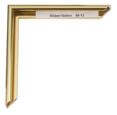 Alu-Bilderrahmen Enzo 84,1x118,9 cm (A0) | Gold-glänzend, Rücken gebürstet | Kunstglas (2 mm)