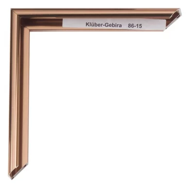 Alu-Bilderrahmen Enzo 84,1x118,9 cm (A0) | Kupfer-glänzend, Rücken gebürstet | Kunstglas (2 mm)