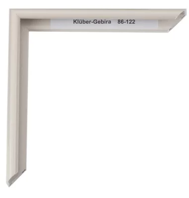 Alu-Bilderrahmen Enzo 84,1x118,9 cm (A0) | Pastellcreme | Kunstglas (2 mm)