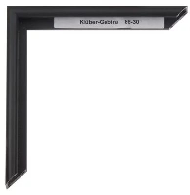 Alu-Bilderrahmen Enzo 84,1x118,9 cm (A0) | Rabenschwarz | Kunstglas (2 mm)