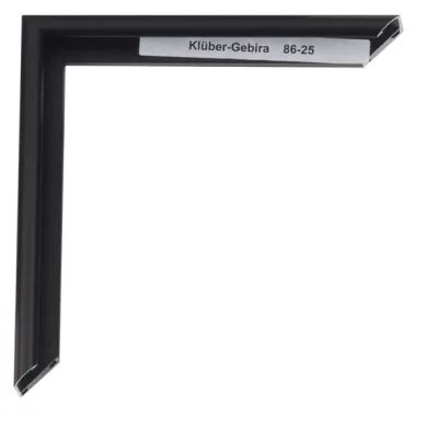 Aluminiumsbilderamme Enzo 42x59,4 cm (A2) | Svart matt, med børstet rygg | Normalglass (2 mm)