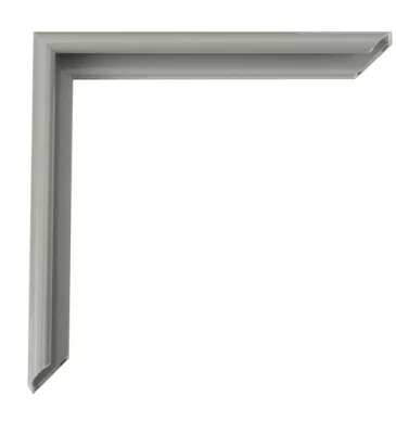 Alu-Bilderrahmen Enzo 84,1x118,9 cm (A0) | Seehundsgrau | Kunstglas (2 mm)