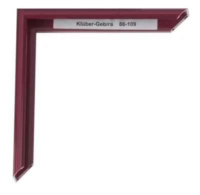 Alu-Bilderrahmen Enzo 84,1x118,9 cm (A0) | Weinrot | Kunstglas (2 mm)