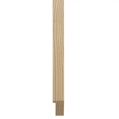 Träram Tarifa 59,4x84,1 cm (A1) | rå ram, ask | Plastglas (2 mm)