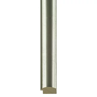 Träram Rubi efter mått silver | Standardglas (2 mm)