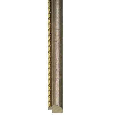 Træramme Coslada 21x29,7 cm (A4) | Antiksølv, antik, ornamenteret kant | Normalglas (2 mm)