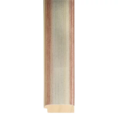 Träram Ceuta 30x40 cm | Silber-Rotbraun | Standardglas (2 mm)