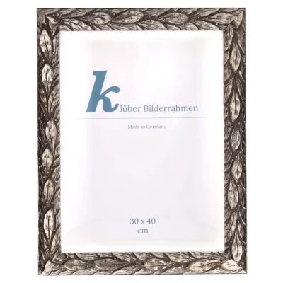 Barokkader Cadiz op maat zilver | normaal glas (2 mm)
