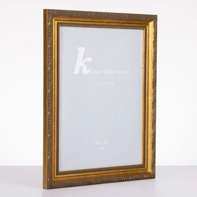 Barokkader Marbella op maat stijlprofiel goud | normaal glas (2 mm)