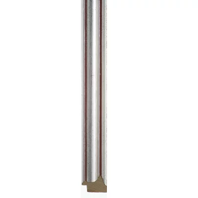 Træramme Puntagorda 21x29,7 cm (A4) | Sølv, rustrød | Normalglas (2 mm)