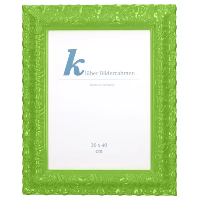 Cornice barocca Salamanca Color su misura Apple Green (153) | Vetro standard (2 mm)