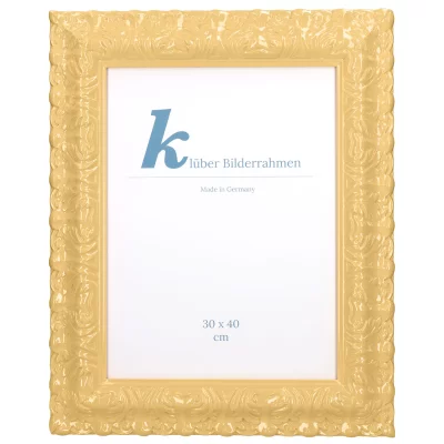 Cornice barocca Salamanca Color su misura Beige (190) | Vetro standard (2 mm)