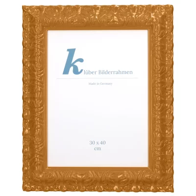 Cornice barocca Salamanca Color su misura Caramel (198) | Vetro standard (2 mm)
