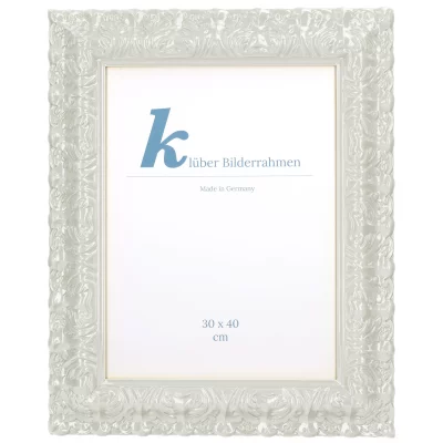 Cornice barocca Salamanca Color su misura Light Neutral Grey (218) | Vetro standard (2 mm)