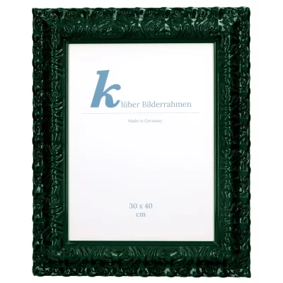 Cornice barocca Salamanca Color su misura Seaweed Green (167) | Vetro standard (2 mm)