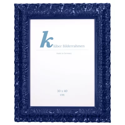 Cornice barocca Salamanca Color su misura Ultramarine (103) | Vetro standard (2 mm)