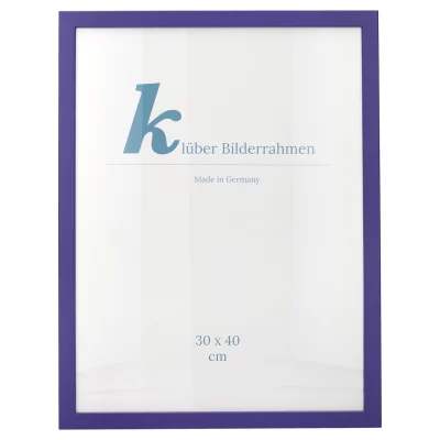 Holz-Bilderrahmen Prisma 50x60 | Ultramarin | Normalglas (2 mm)