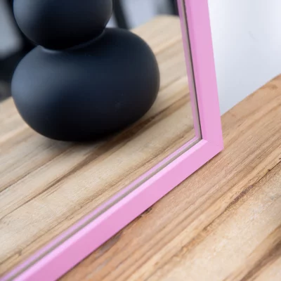 Vægspejl Prisma efter mål Lys rosa | Spejl (2 mm)