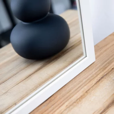 Vægspejl Prisma efter mål Hvid | Spejl (2 mm)