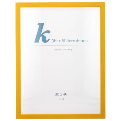 Holz-Bilderrahmen Prisma nach Maß Gelb | Normalglas (2 mm)