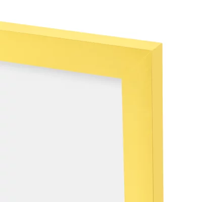 Cornice in plastica Maria 15x21 cm (A5) | giallo | Vetro sintetico (2 mm)