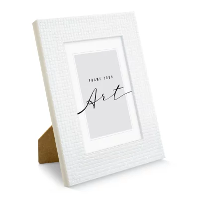 Kunststoframme Paula 10x15 cm | Hvid | Kunstglas (2 mm)