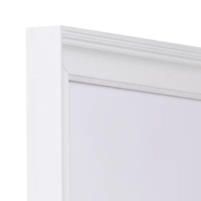 Drewniane lustro na ścianę Merlines na wymiar biały | lustro (3 mm)