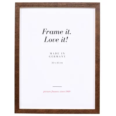 Houten kader Vienne met afstandshouder 9x13 cm | notenboom | normaal glas (2 mm)