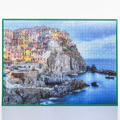 Puslespillramme i kunststoff for 1500 deler 60x80 cm | Grønn | Kunstglass (1,5 mm)