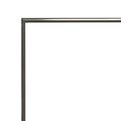 Alu-Spiegelrahmen Quadro 18x24 cm | antiksilber hochglanz | Spiegel (3 mm)