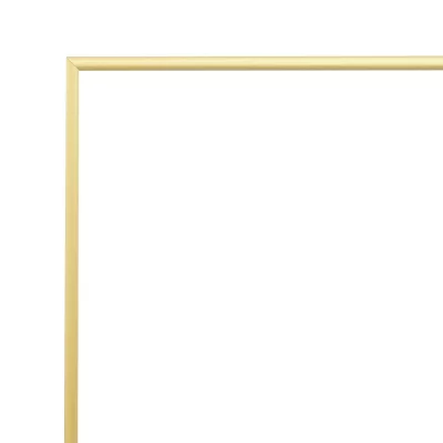 Alu-Spiegelrahmen Quadro 18x24 cm | gold matt | Spiegel (3 mm)