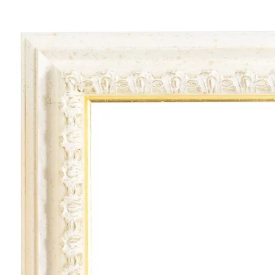 Lustro na ścianę Orsay na wymiar biało-złoty | lustro (3 mm)