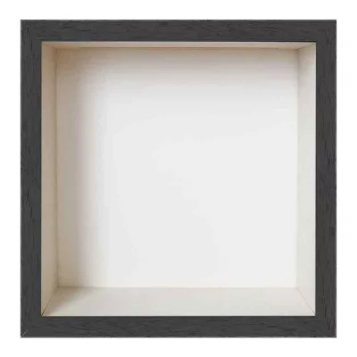 Unibox Bilderrahmen 50x50 cm | grau-weiß | Normalglas (2 mm)
