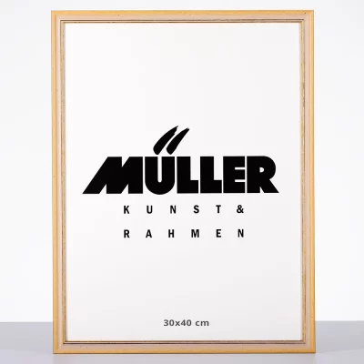 Houten fotolijst Thüringen 10x10 cm | geel | normaal glas (2 mm)